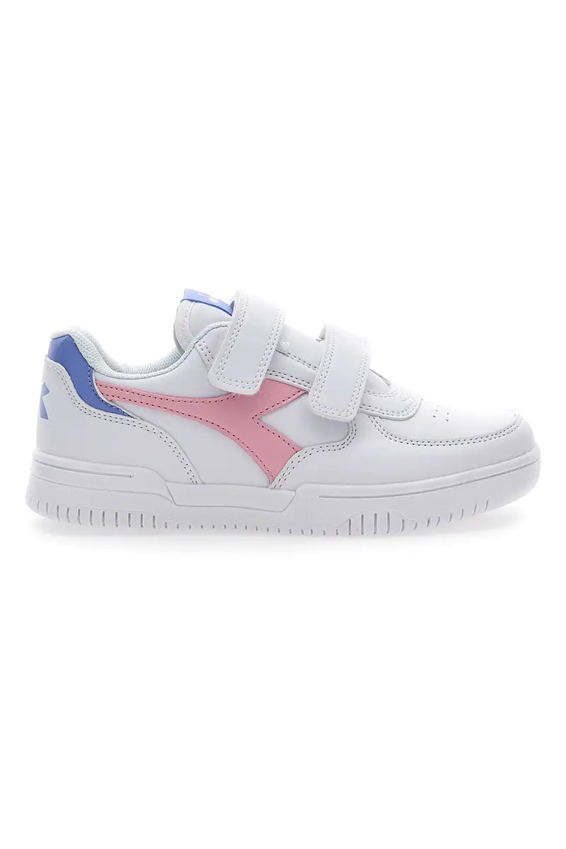 Sneakers Bianche con Logo Rosa Diadora Raptor Low Ps