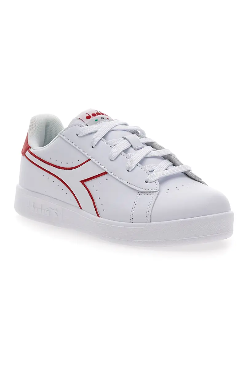 Sneakers bianche con logo rosso e velcro DIADORA GAME P GS miniatura 2