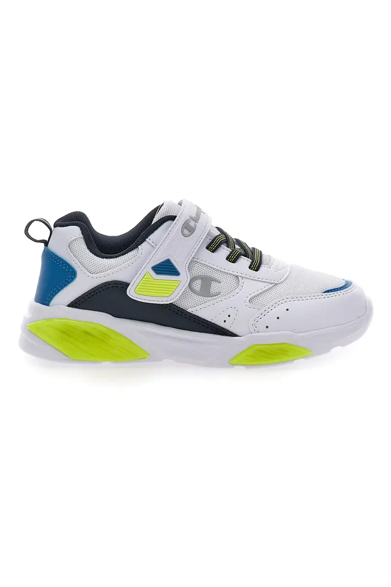 Sneakers Bianche con Luci e Dettagli Blu e Verdi CHAMPION WAVE B PS miniatura 2