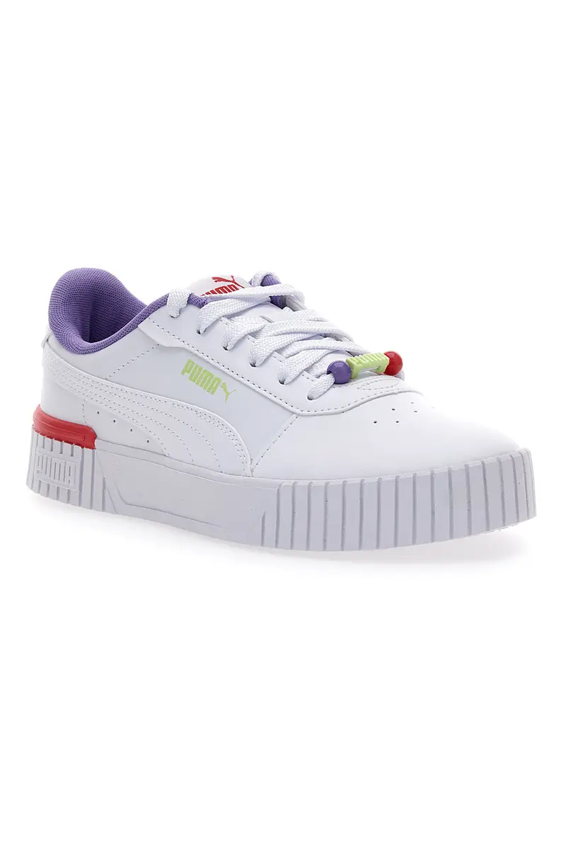 Sneakers bianche con perline Puma Carina 2.0 Pearls Jr miniatura 2