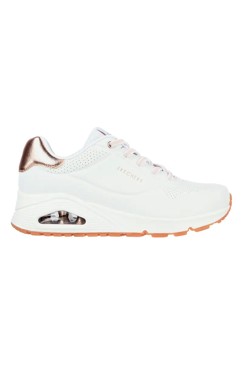Sneakers Bianche Con Pianta Larga Skechers Street Uno Shimmer Away
