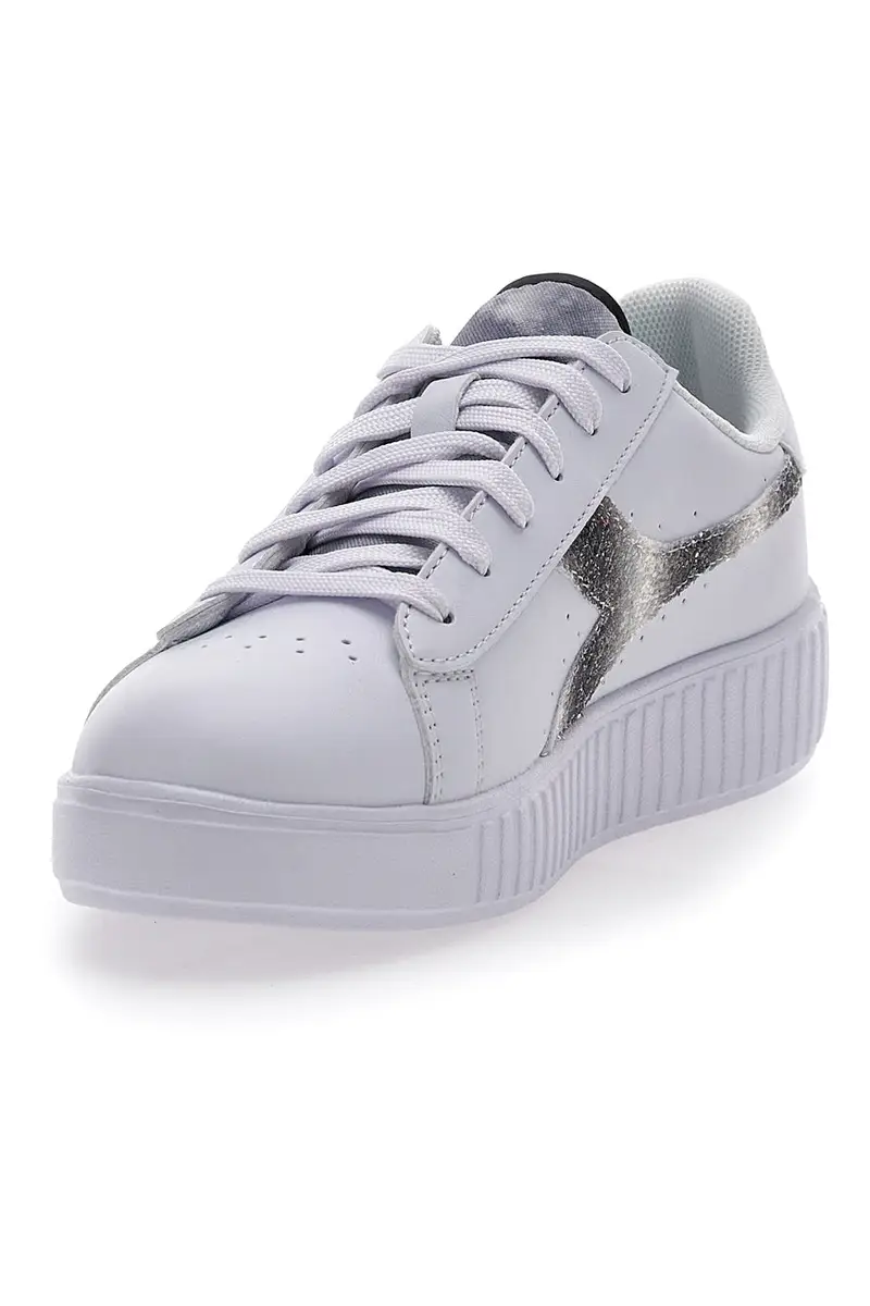 Sneakers Bianche Con Platform Diadora Game Step Glow Gs miniatura 3