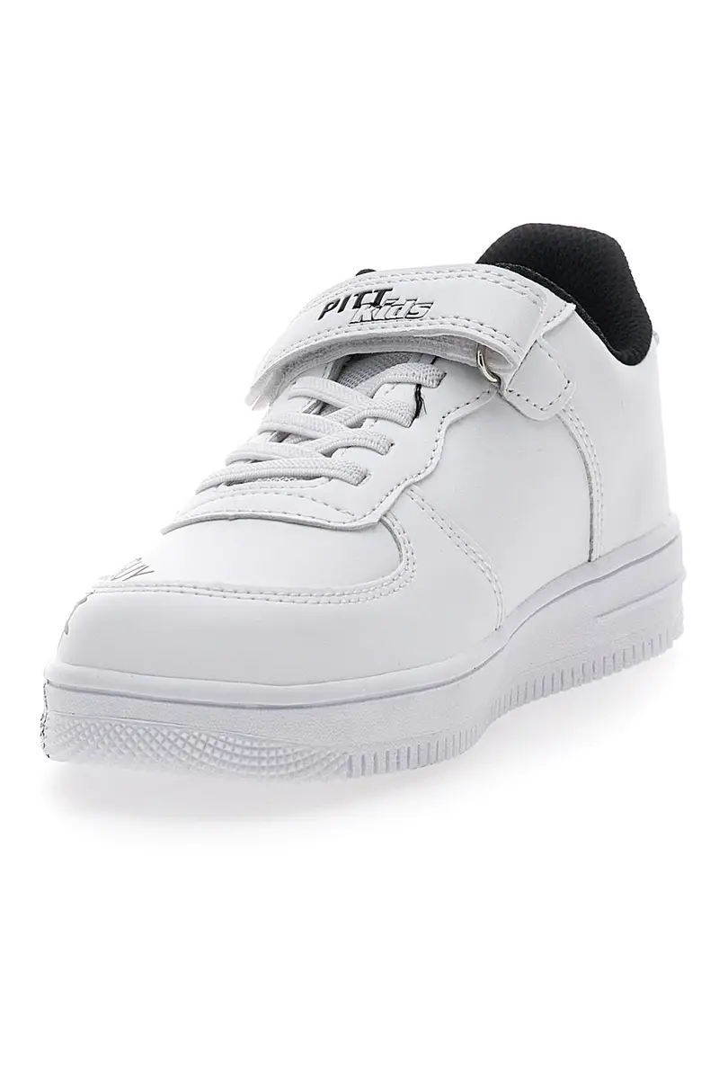 Sneakers bianche con stampa colorata PITT KIDS K191562 miniatura 3