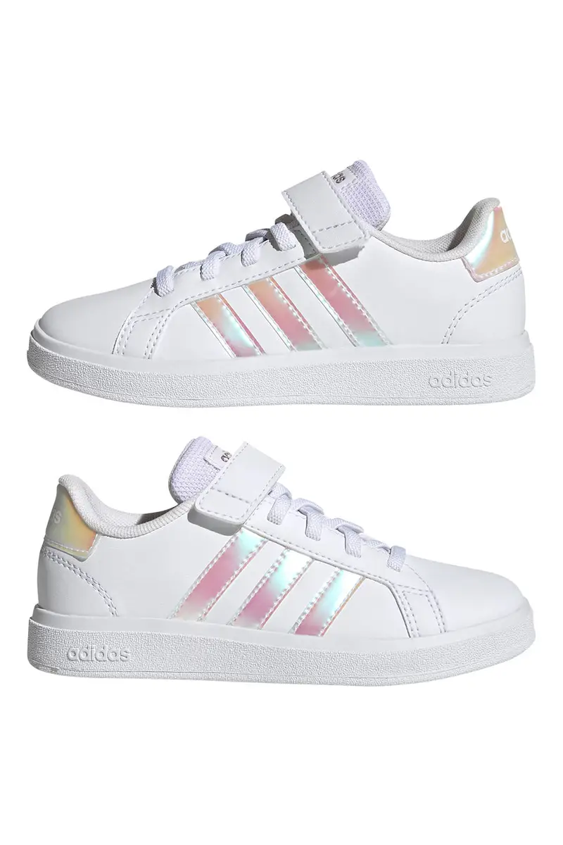 Sneakers Bianche Con Strappo in Velcro Adidas Grand Court 2 El miniatura 2