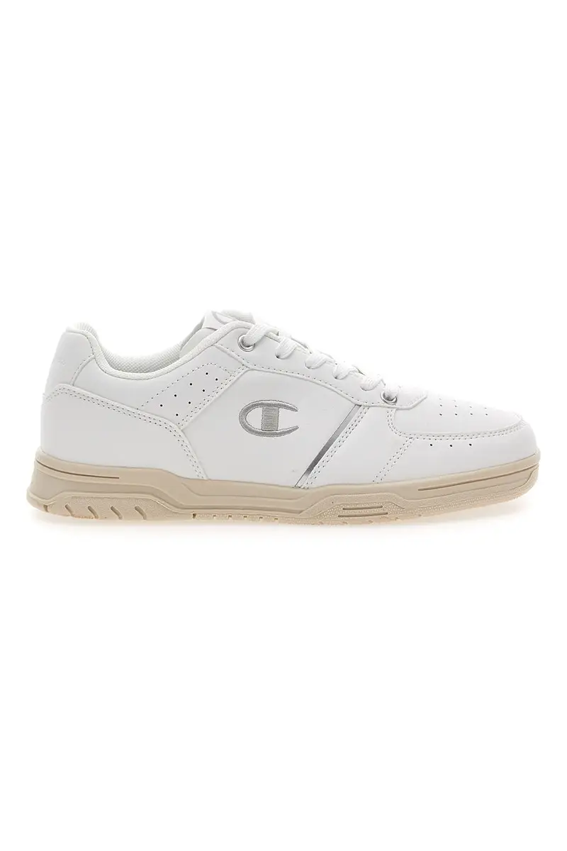 Sneakers Bianche con Suola in Gomma CHAMPION CLAY 400 W