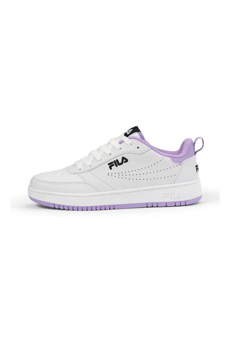 Sneakers Bianche Con Suola Lilla Fila Rega Teen miniatura 2