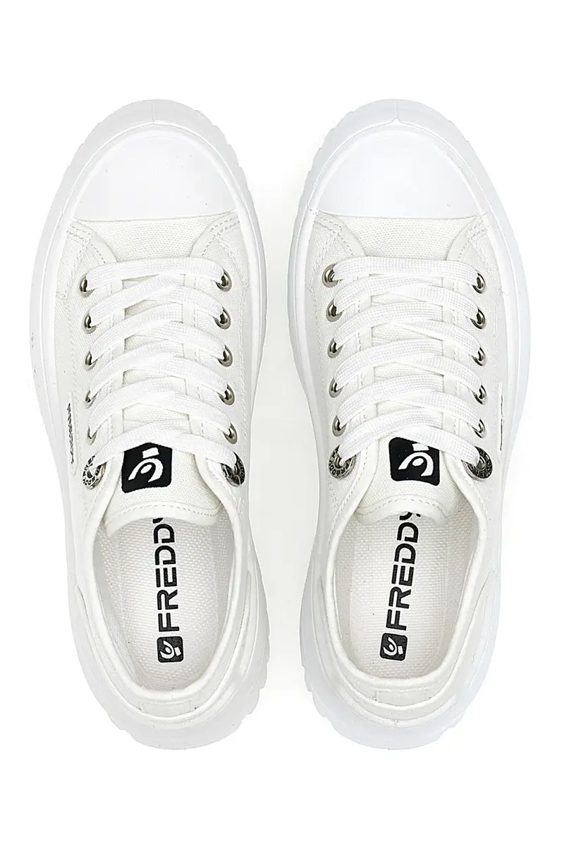 Sneakers Bianche Con Suola Platform Bianca FREDDY FY7601 miniatura 3