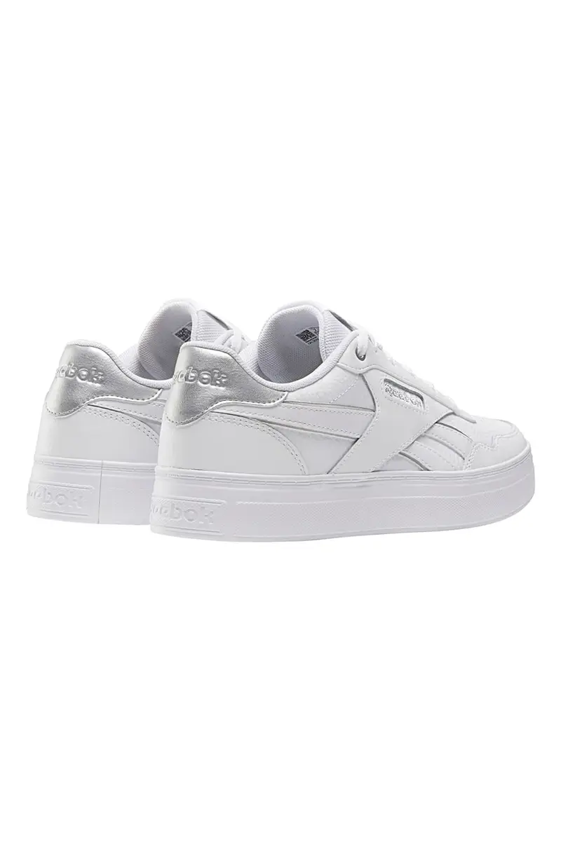 Sneakers Bianche con Tomaia in Pelle Reebok Court Advance Bold miniatura 3