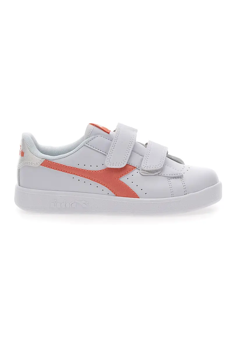 Sneakers Bianche con Velcro Diadora Game Step P PS Girl