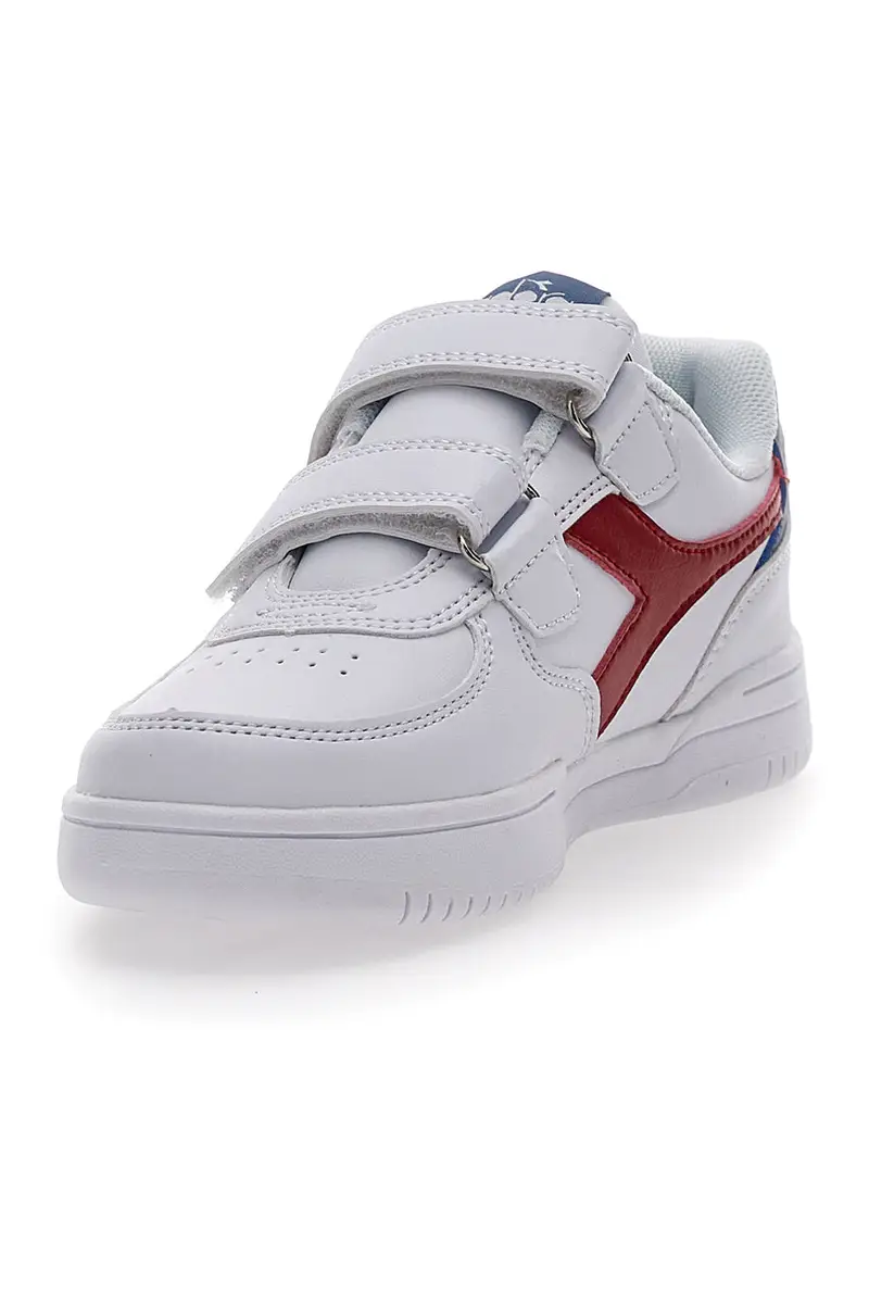 Sneakers Bianche con Velcro Diadora Raptor Low PS miniatura 3