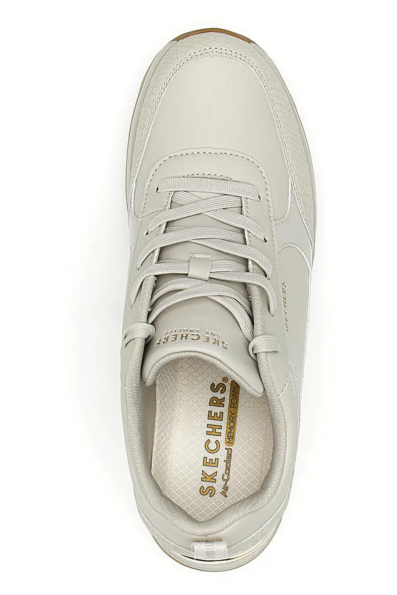 Sneakers Bianche con Zeppa SKECHERS BILLION 2 FINE SHINE miniatura 3