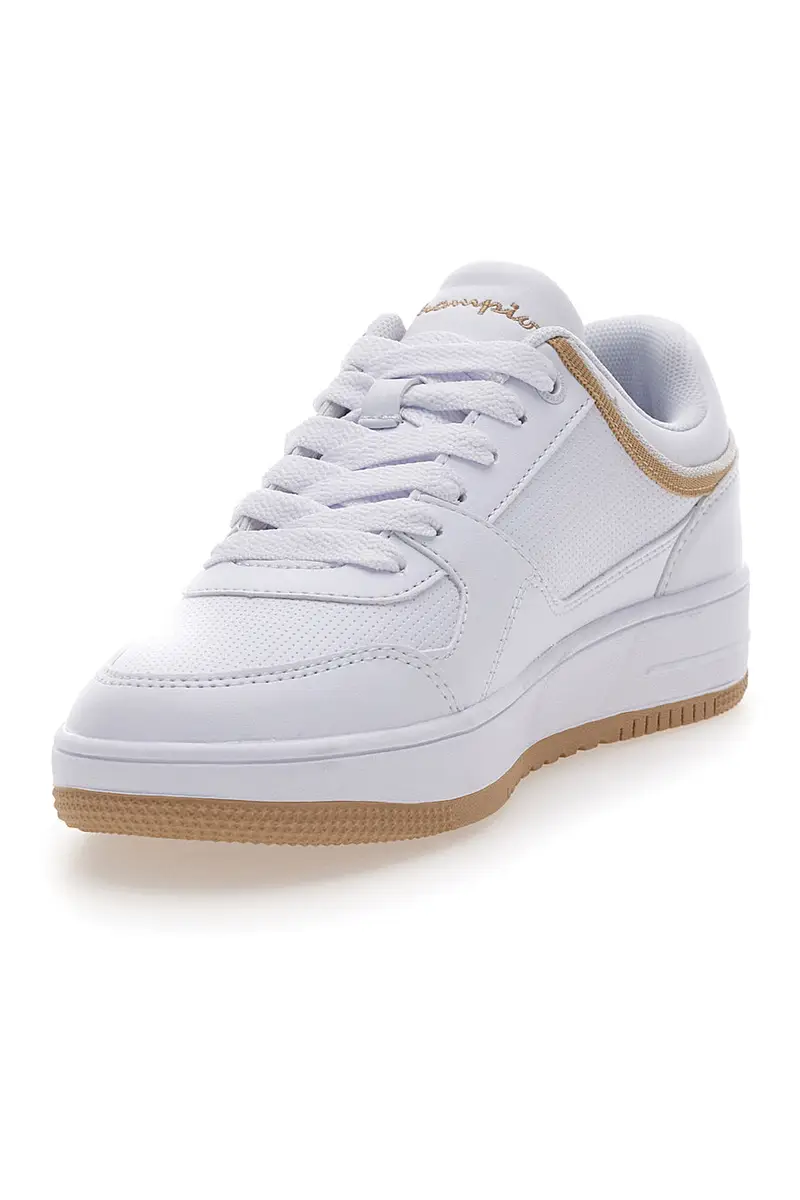 Sneakers bianche dettaglio beige CHAMPION RD18 LOW miniatura 3
