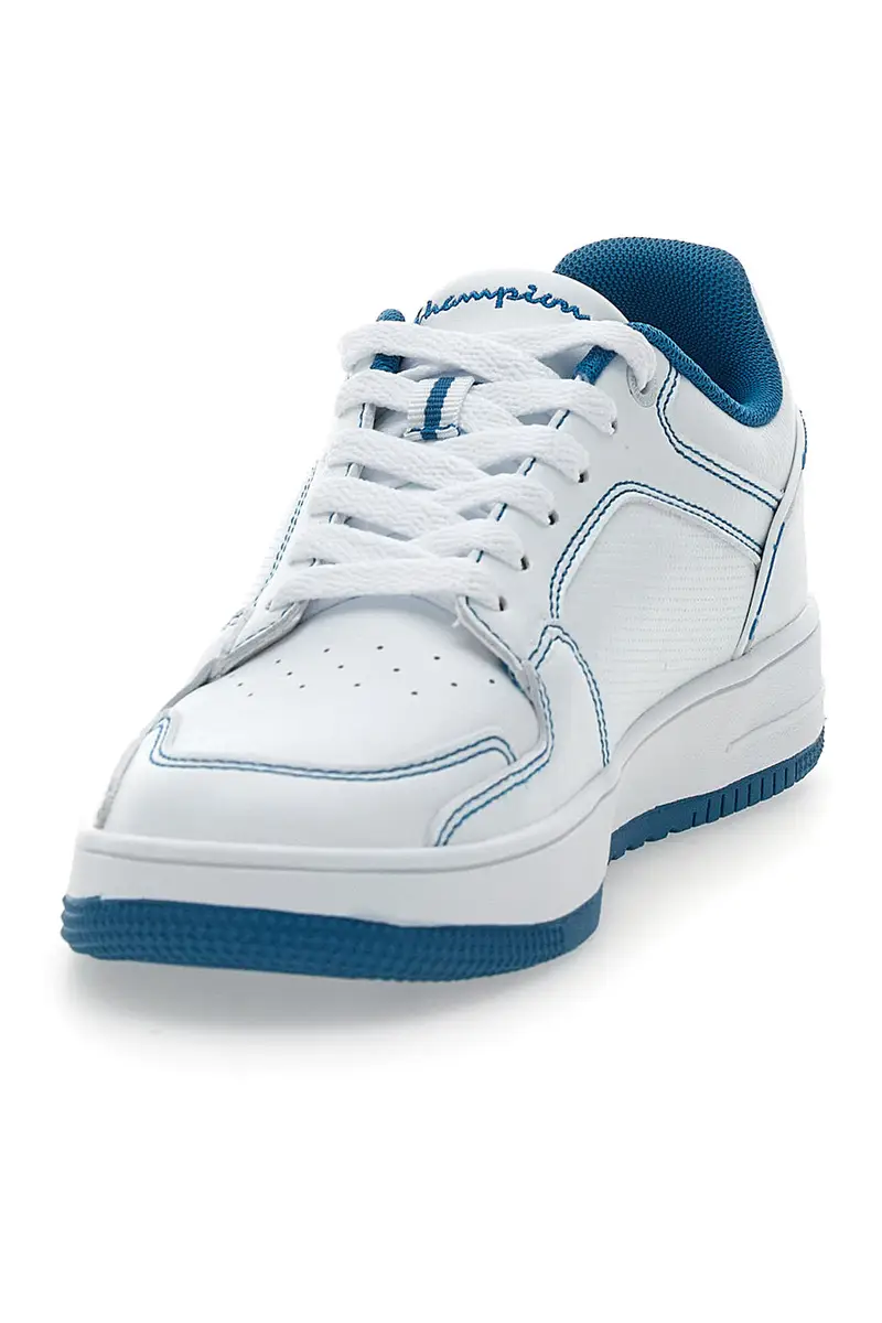 Sneakers Bianche e Azzurre Champion RD18 2 Low B Gs miniatura 3