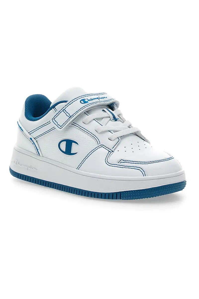 Sneakers Bianche e Azzurre Champion RD18 2 Low B Ps miniatura 2