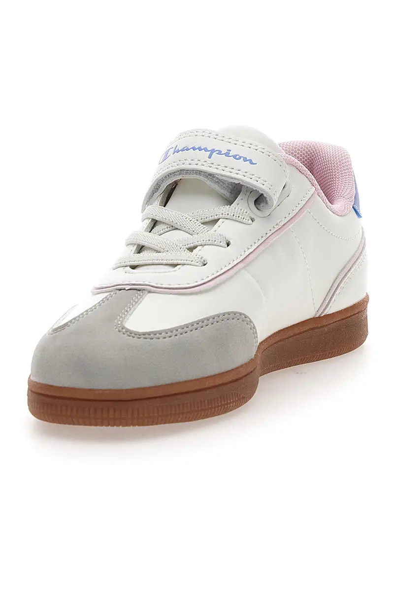 Sneakers Bianche e Azzurre Con Logo Laterale Champion Prestige Mix G Ps miniatura 3