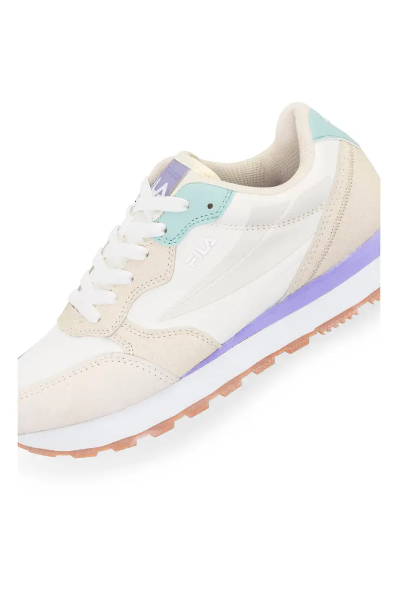 Sneakers bianche e beige con suola a contrasto FILA COURTBAY miniatura 3
