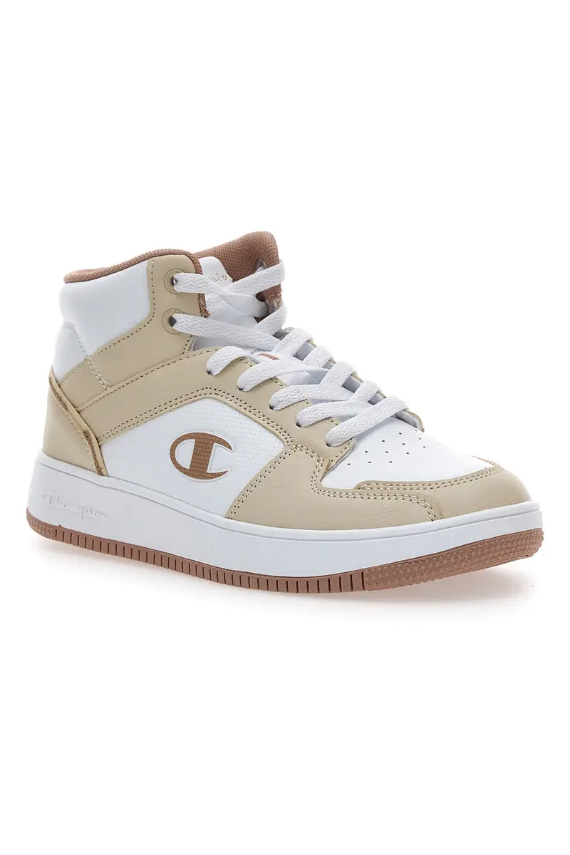 Sneakers bianche e beige mid Champion RD18 2 Mid miniatura 2