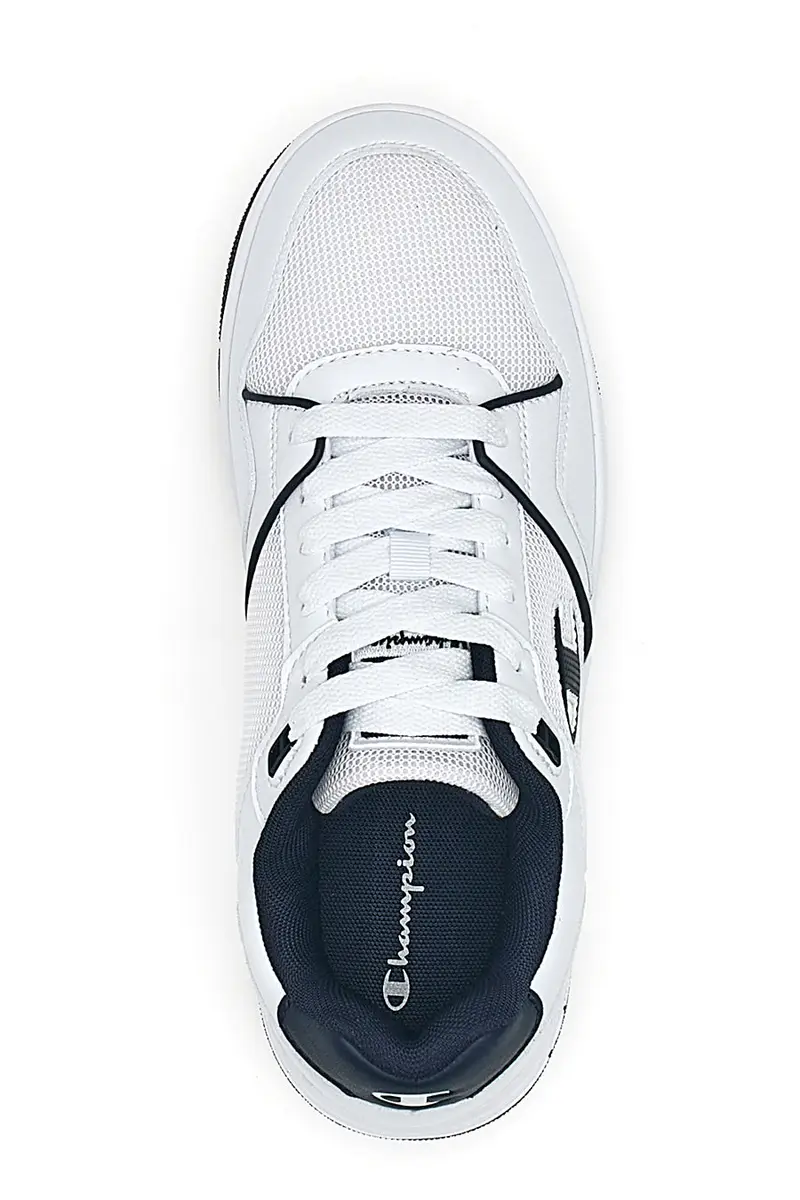 Sneakers Bianche e Blu Con Logo Laterale Champion RD18 Lite Mesh miniatura 3