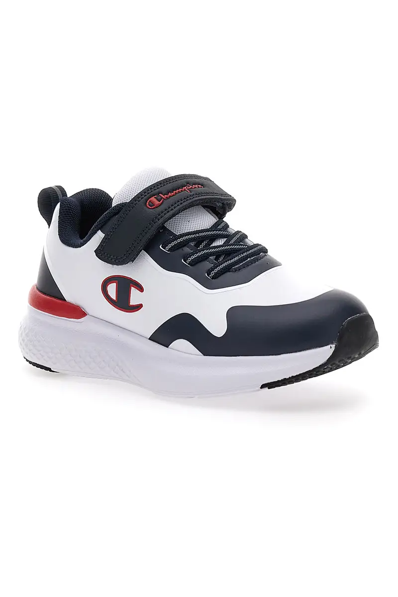 Sneakers bianche e blu con velcro CHAMPION BOLD WINTER B PS miniatura 2