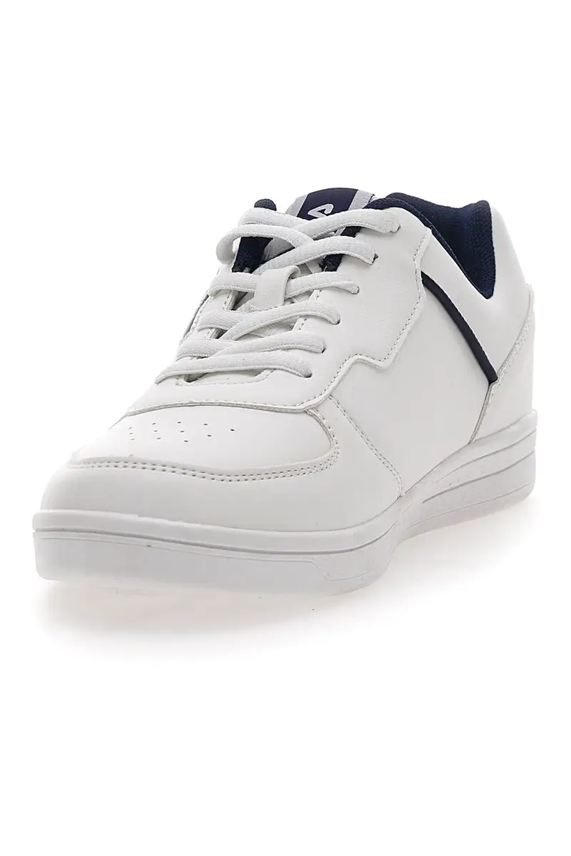 Sneakers Bianche e Blu Fila C. Court Teens miniatura 3