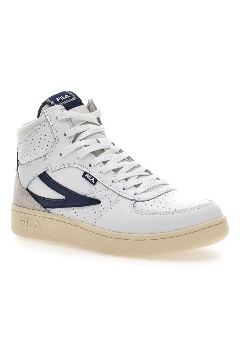 Sneakers Bianche e Blu Fila Sevaro Mid miniatura 3