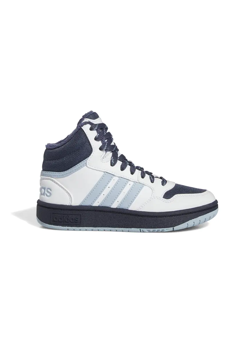 Sneakers Bianche e Blu Mid-Cut Adidas Hoops Mid 3 K