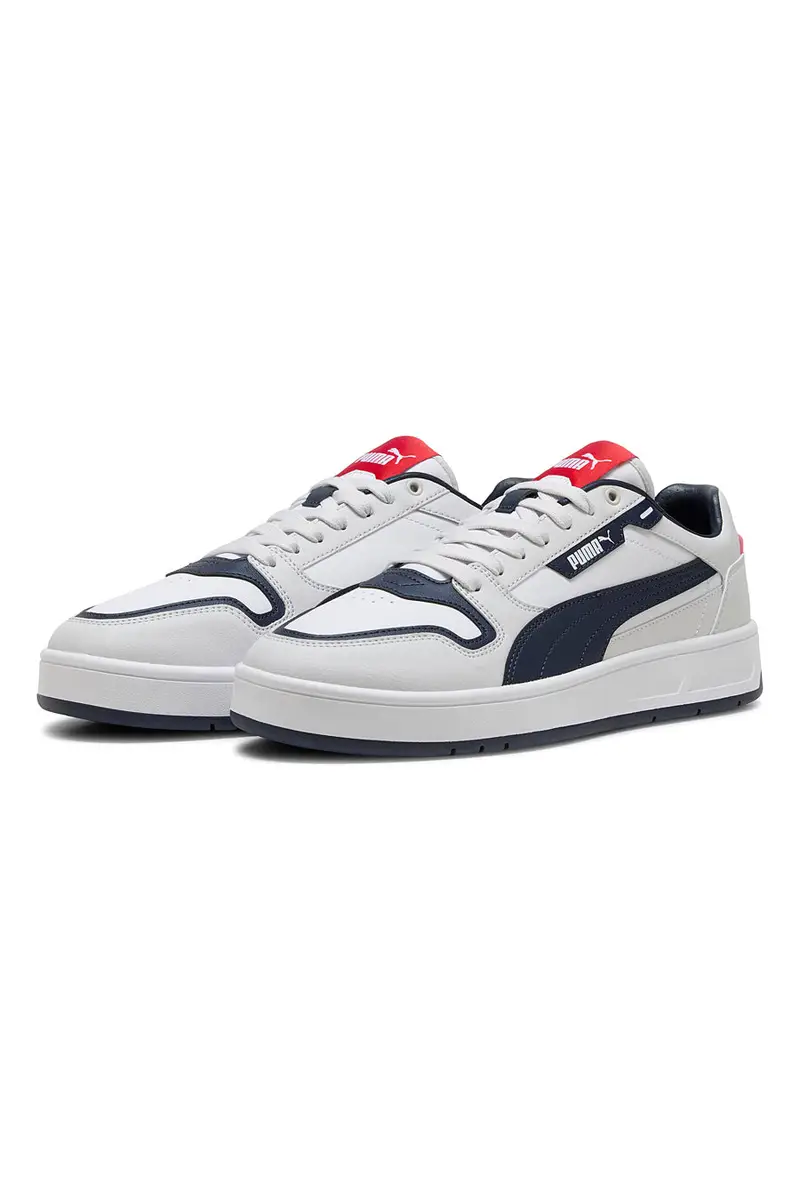 Sneakers Bianche e Blu Puma Court Classic Street miniatura 2