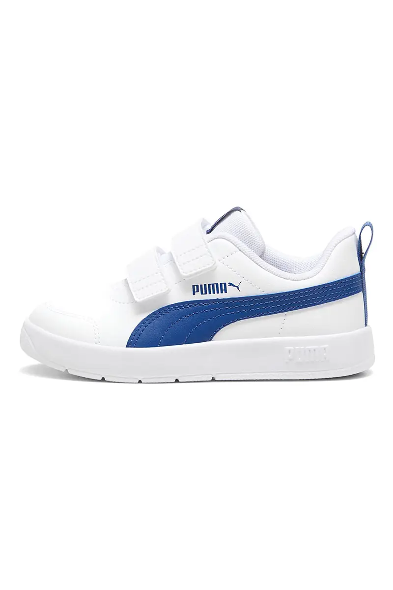Sneakers Bianche e Blu Puma Courtflex V3 V PS