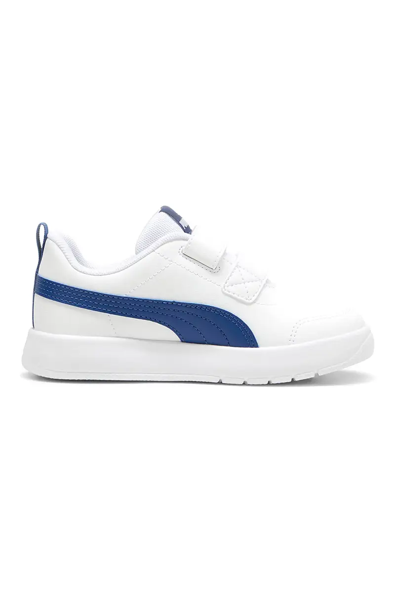 Sneakers Bianche e Blu Puma Courtflex V3 V PS miniatura 2