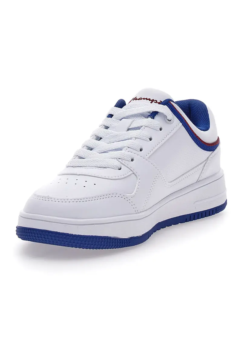 Sneakers Bianche e Con Dettagli e Suola Blu Champion RD18 LOW B GS miniatura 3