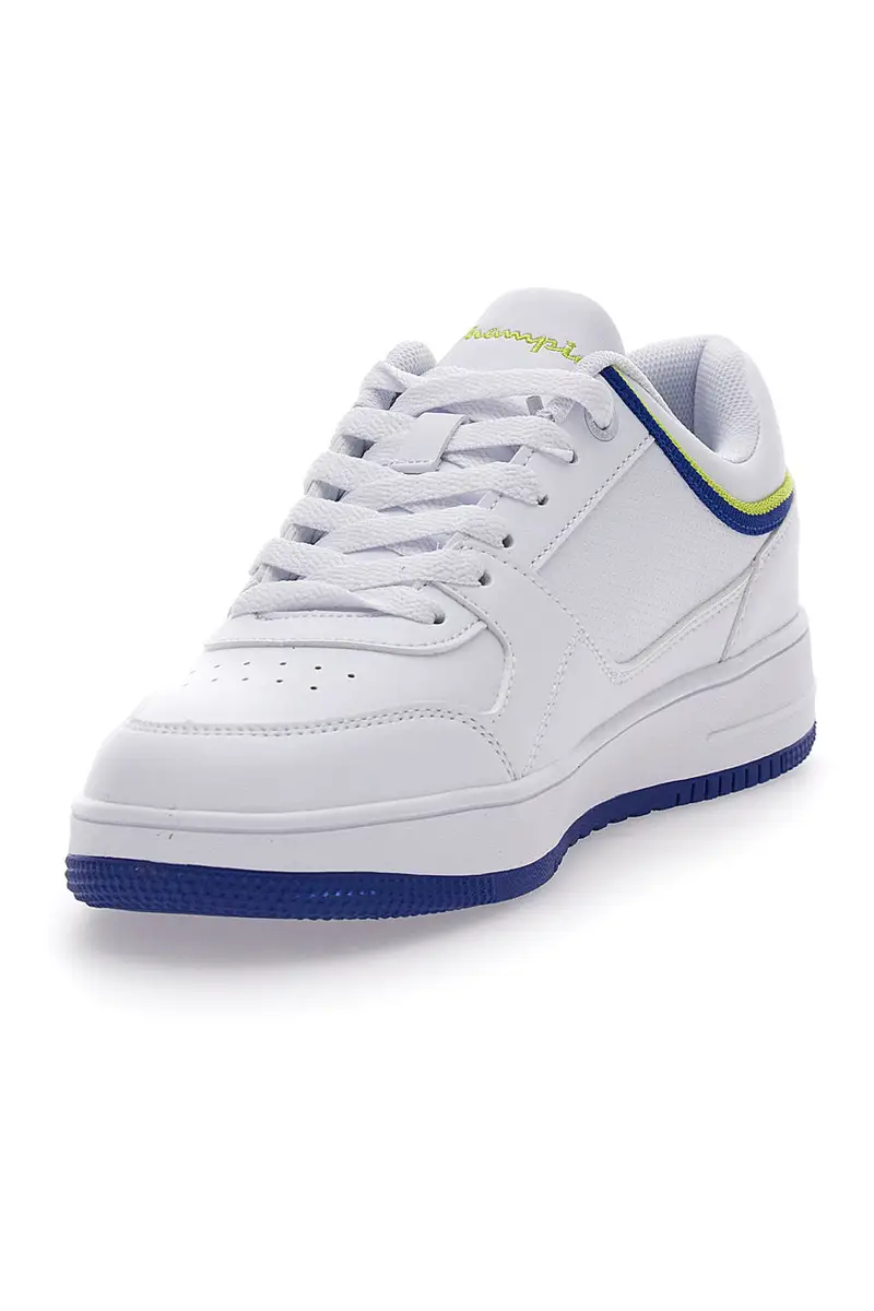 Sneakers Bianche e Con Suola Blu Champion Rebound Low B Gs miniatura 3
