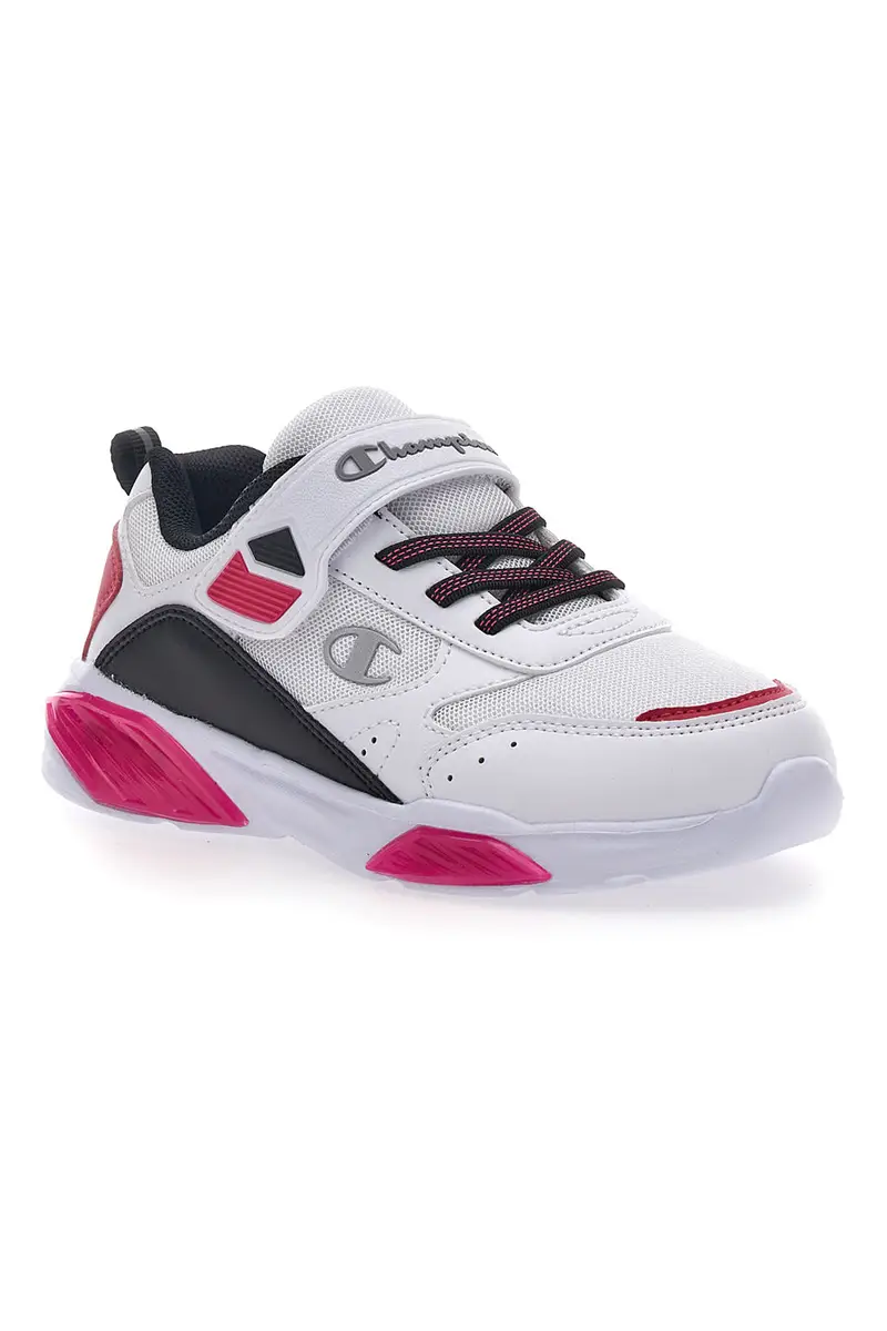 Sneakers Bianche e Fuxia Con Luci Champion Wave G PS miniatura 2