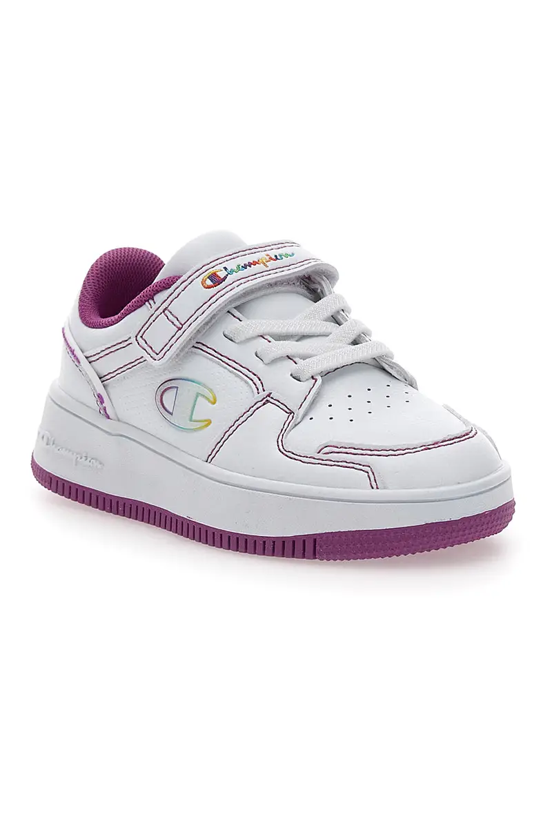Sneakers Bianche e Fuxia con tomaia traforata CHAMPION RB18 2.0 LOW G TD miniatura 2