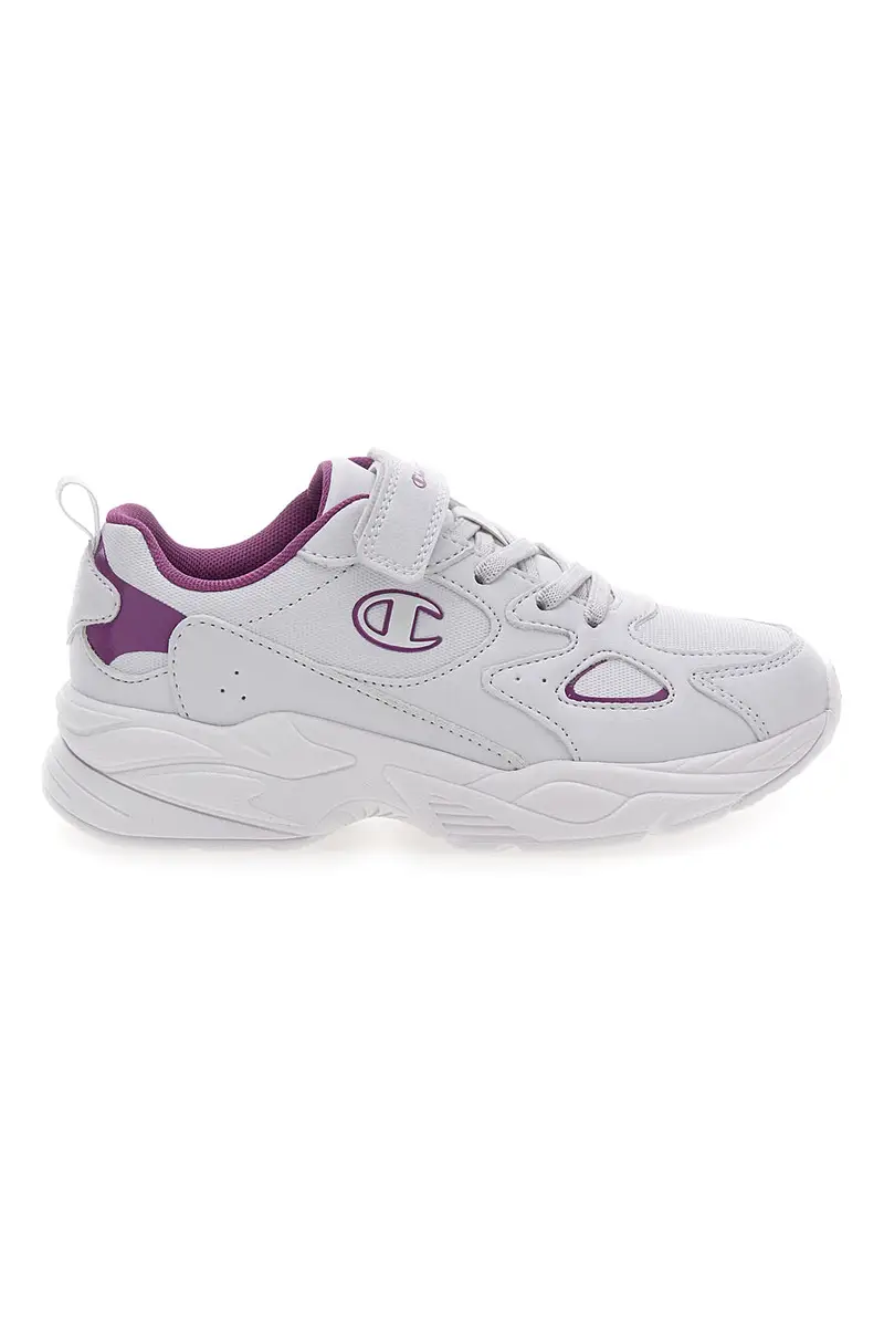 Sneakers Bianche e Fuxia con Velcro e Lacci Elastici CHAMPION COUNTESS G PS