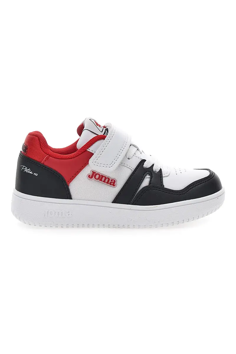 Sneakers Bianche e Nere con Velcro JOMA PLATEA LOW JR 2506