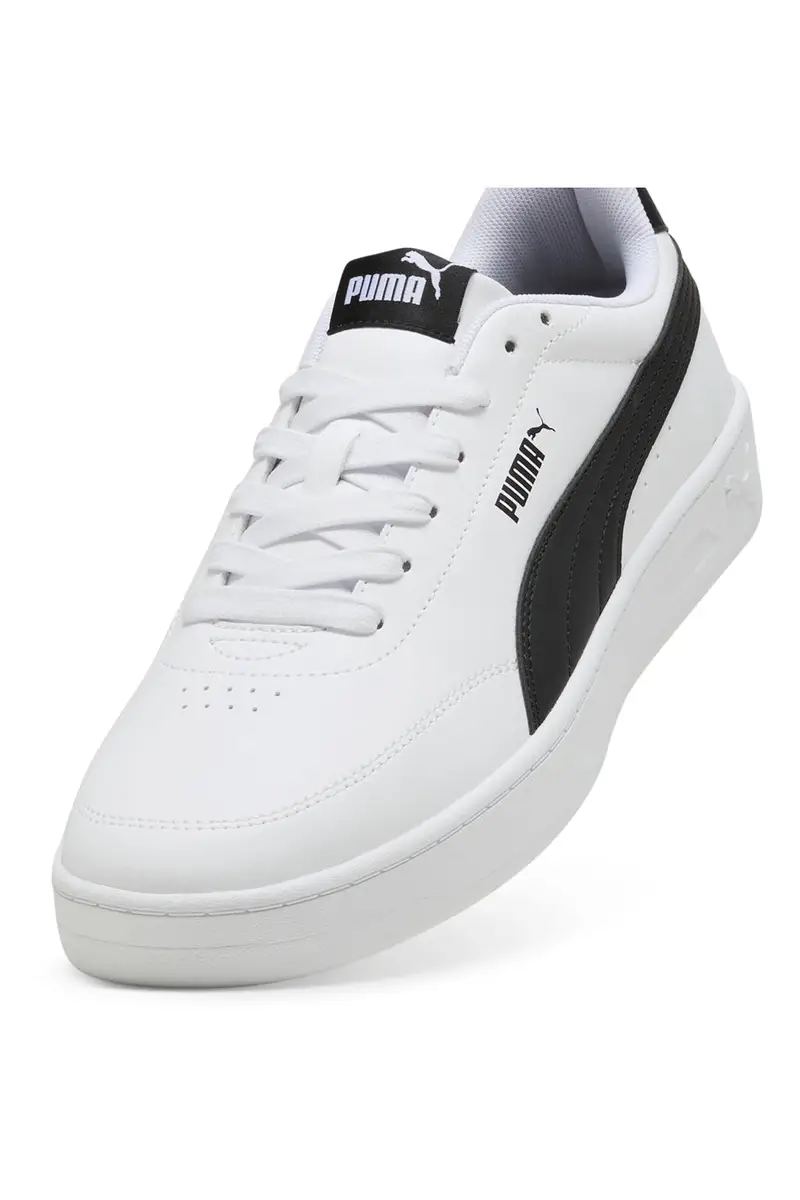 Sneakers Bianche e Nere Puma Court Classic Clean miniatura 3