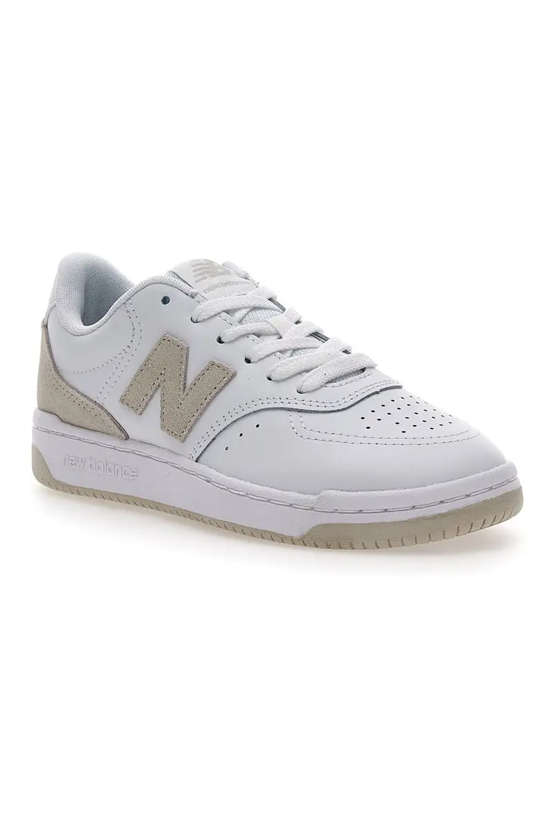 Sneakers bianche e oro con tomaia traforata NEW BALANCE BB80RTG miniatura 2