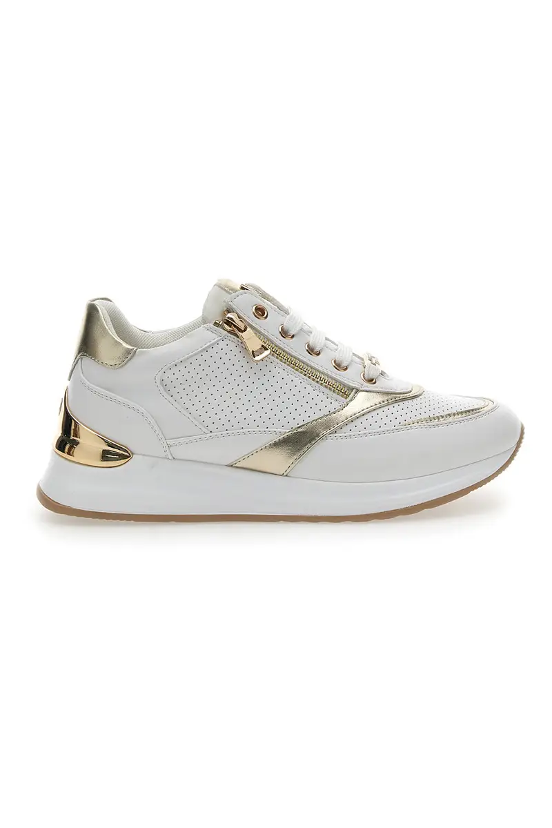 Sneakers Bianche e Oro Mariella Burani 50380