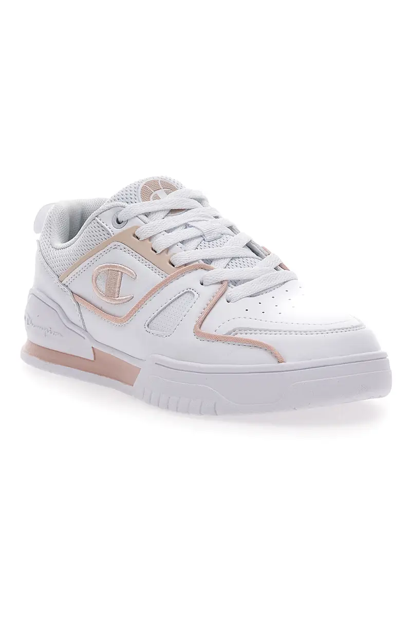 Sneakers Bianche e Rosa Champion 3 Point Low miniatura 2