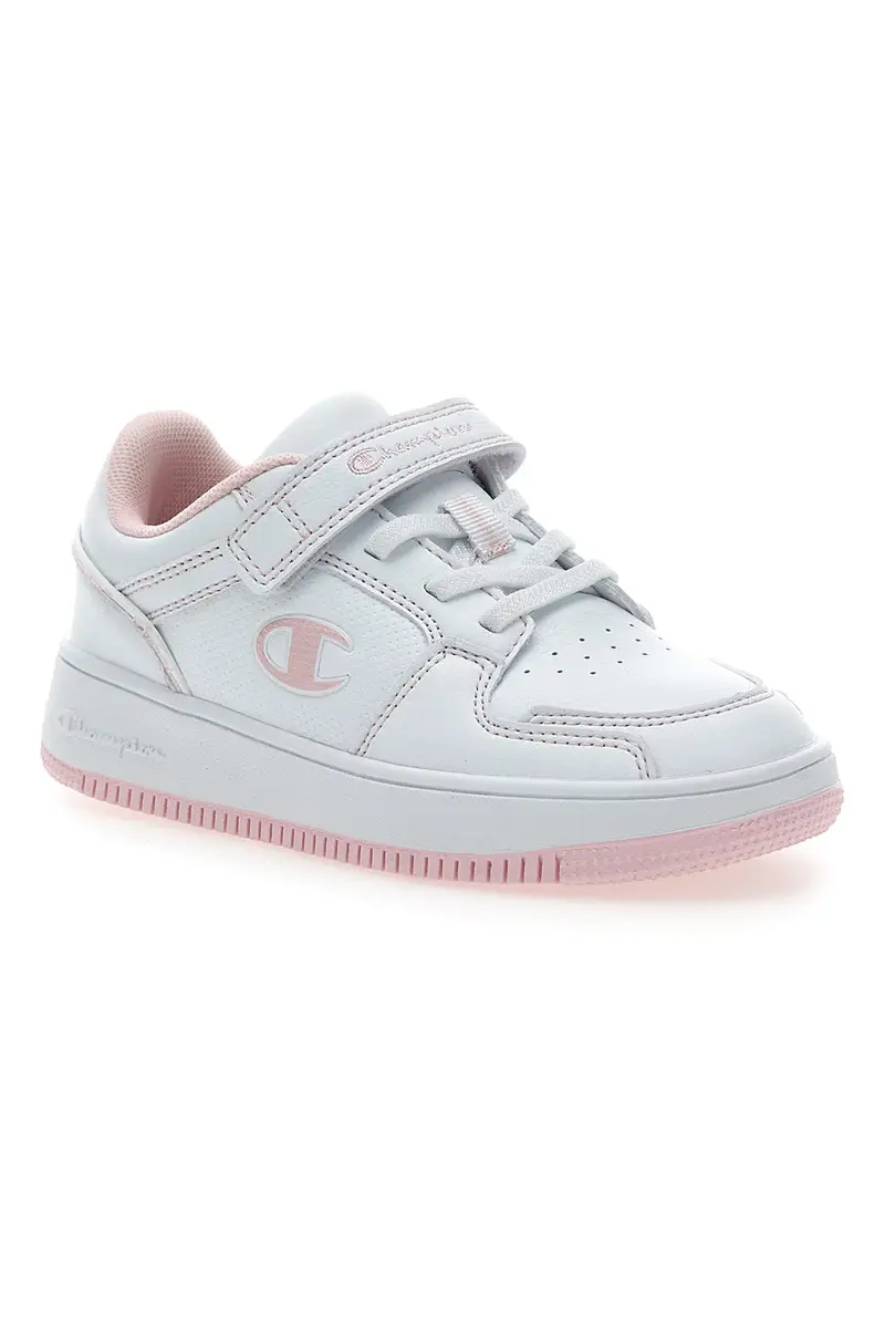 Sneakers Bianche e Rosa Champion RD18 2 Low G Ps miniatura 2