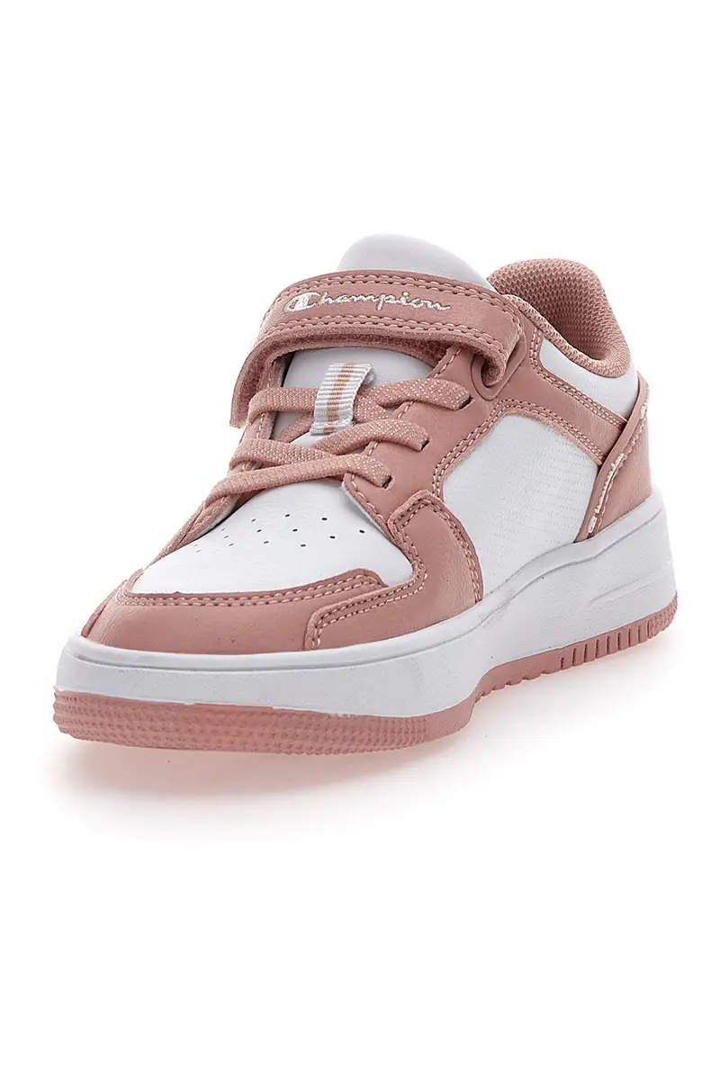 Sneakers Bianche e Rosa Champion Rebound 2 Low G Ps miniatura 3