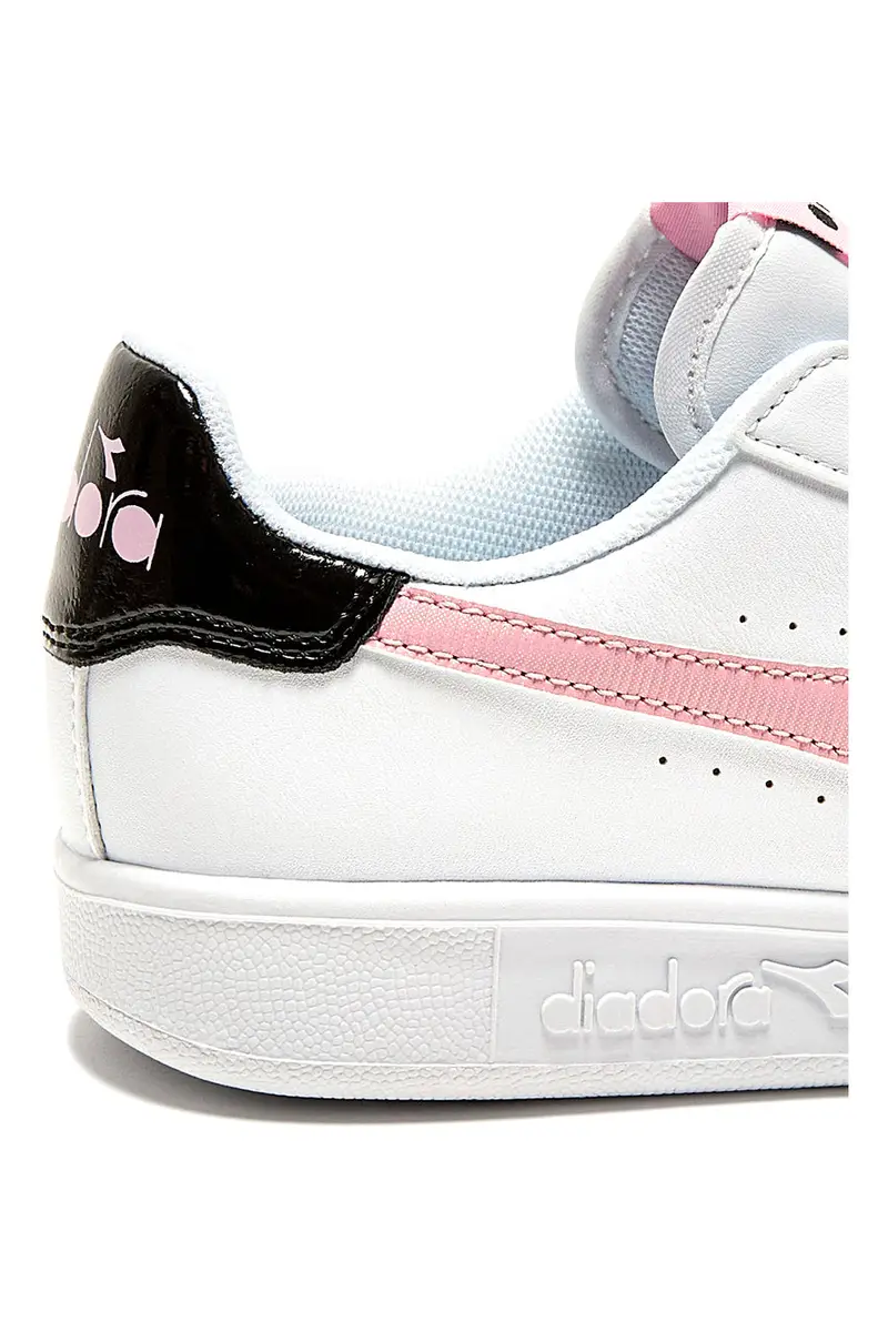 Sneakers Bianche e Rosa Con Logo Laterale DIADORA GAME P GS GIRL miniatura 2