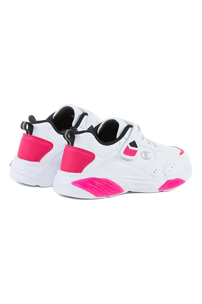Sneakers Bianche e Rosa Con Luci Champion Wave Pu G Ps miniatura 2