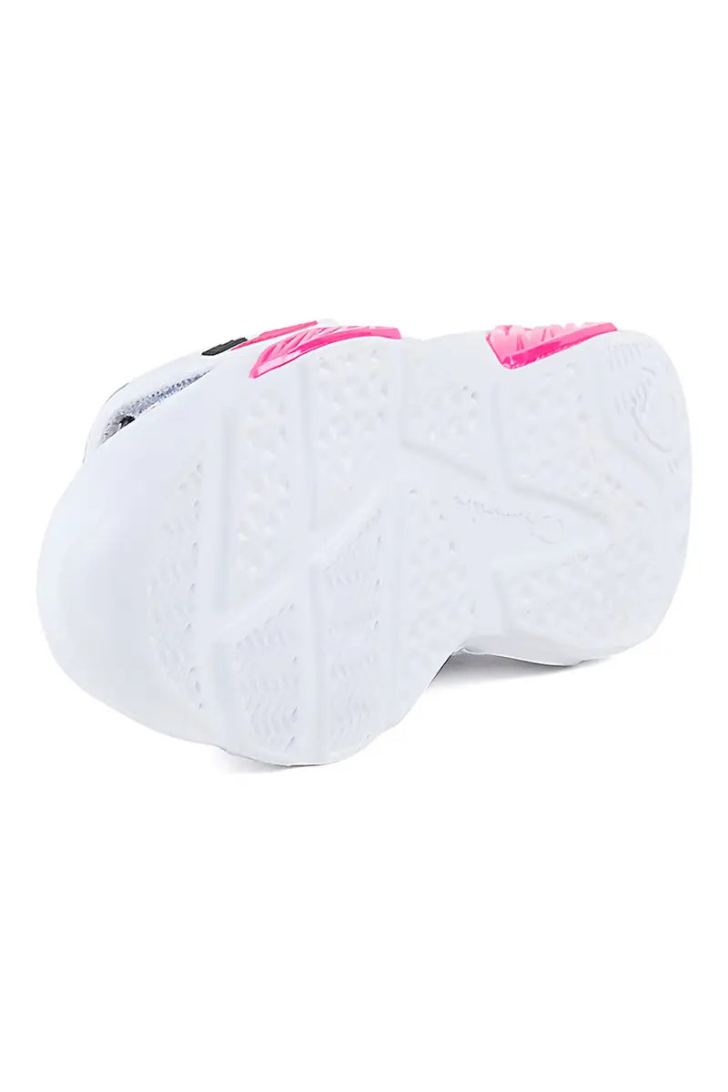 Sneakers Bianche e Rosa Con Luci Champion Wave Pu G Ps miniatura 3