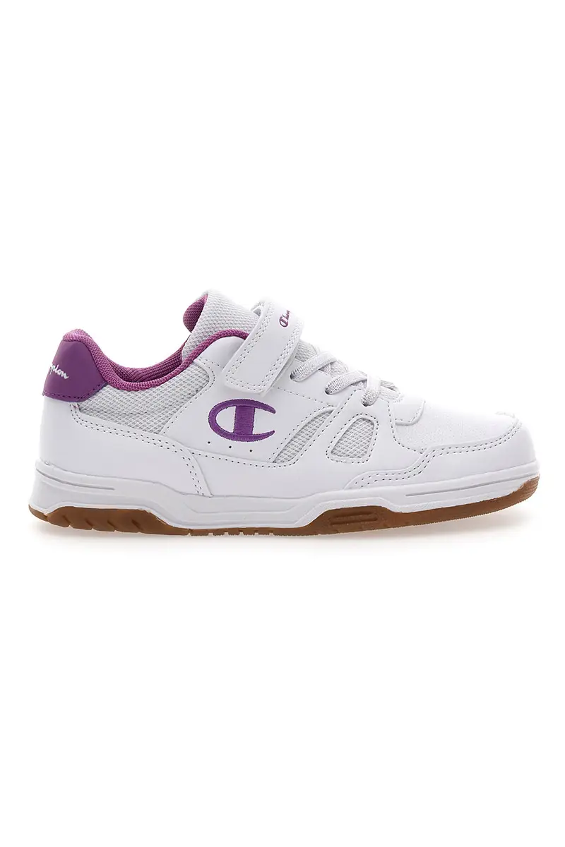 Sneakers Bianche e Rosa Con Strappo in Velcro Champion CLY 87 G PS