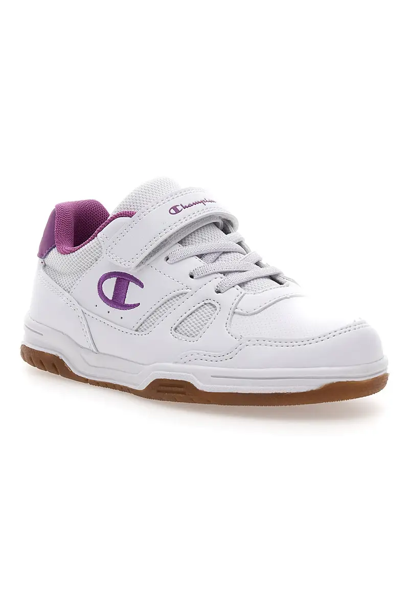 Sneakers Bianche e Rosa Con Strappo in Velcro Champion CLY 87 G PS miniatura 2