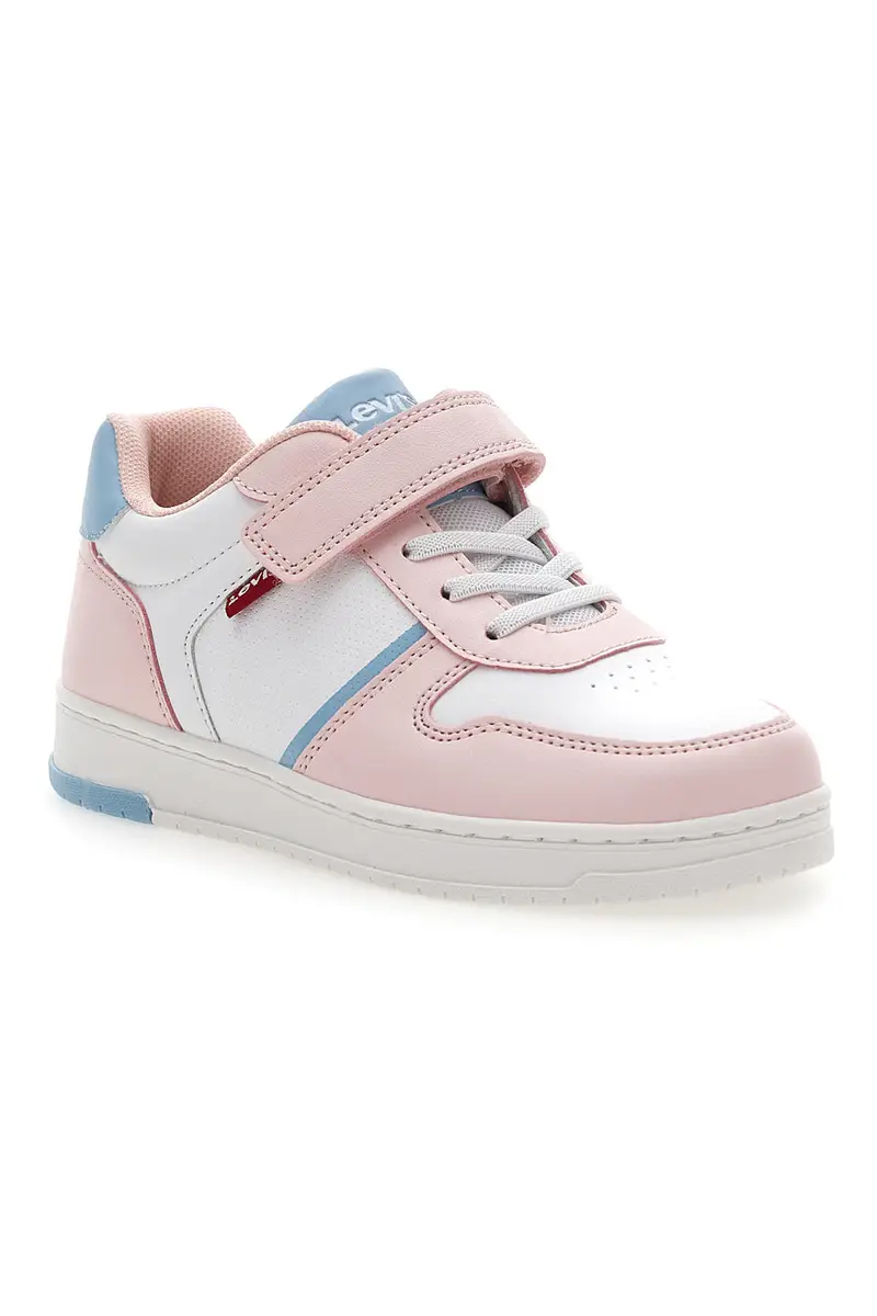 Sneakers Bianche e Rosa con Tomaia Traforata e Velcro LEVI'S 3004 miniatura 2