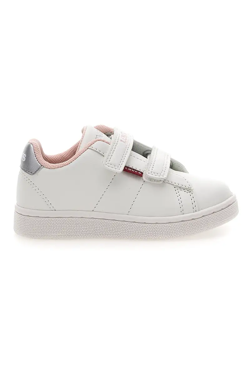Sneakers Bianche e Rosa con Velcro LEVI'S BELL JR MINI