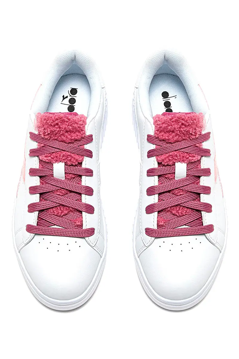 Sneakers Bianche e Rosa DIADORA GAME STEP P GS FLUFFY miniatura 3