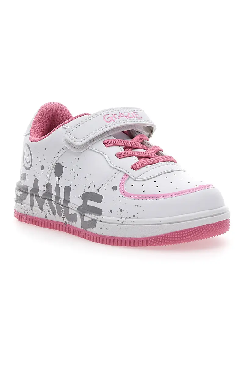 Sneakers Bianche e Rosa Grazie 2327 miniatura 2